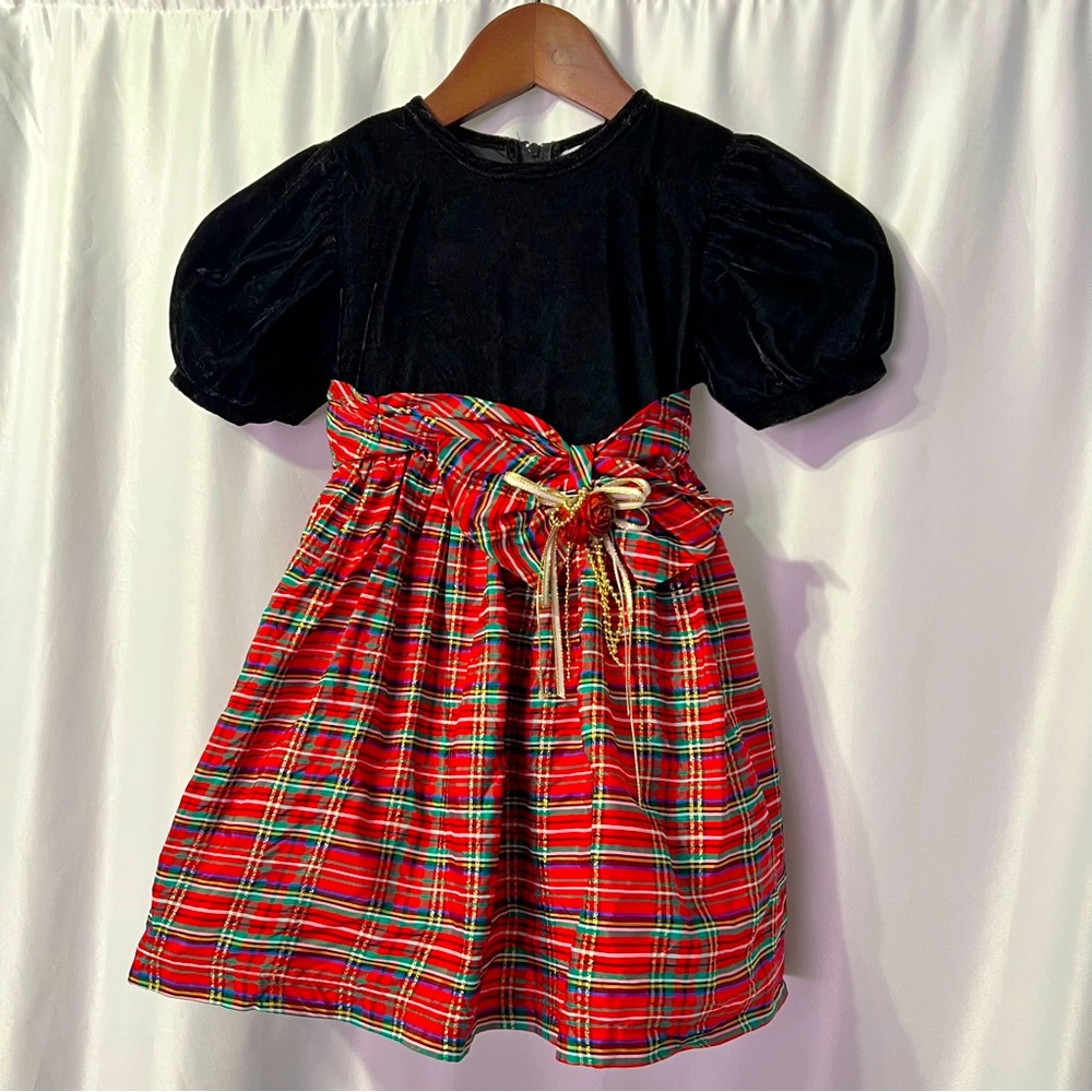 3T Holiday Plaid Dress